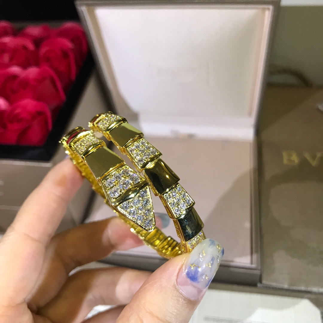 ​18K 하이엔드 미러급 불가리 세르펜티 팔찌 (구성품 풀박스)