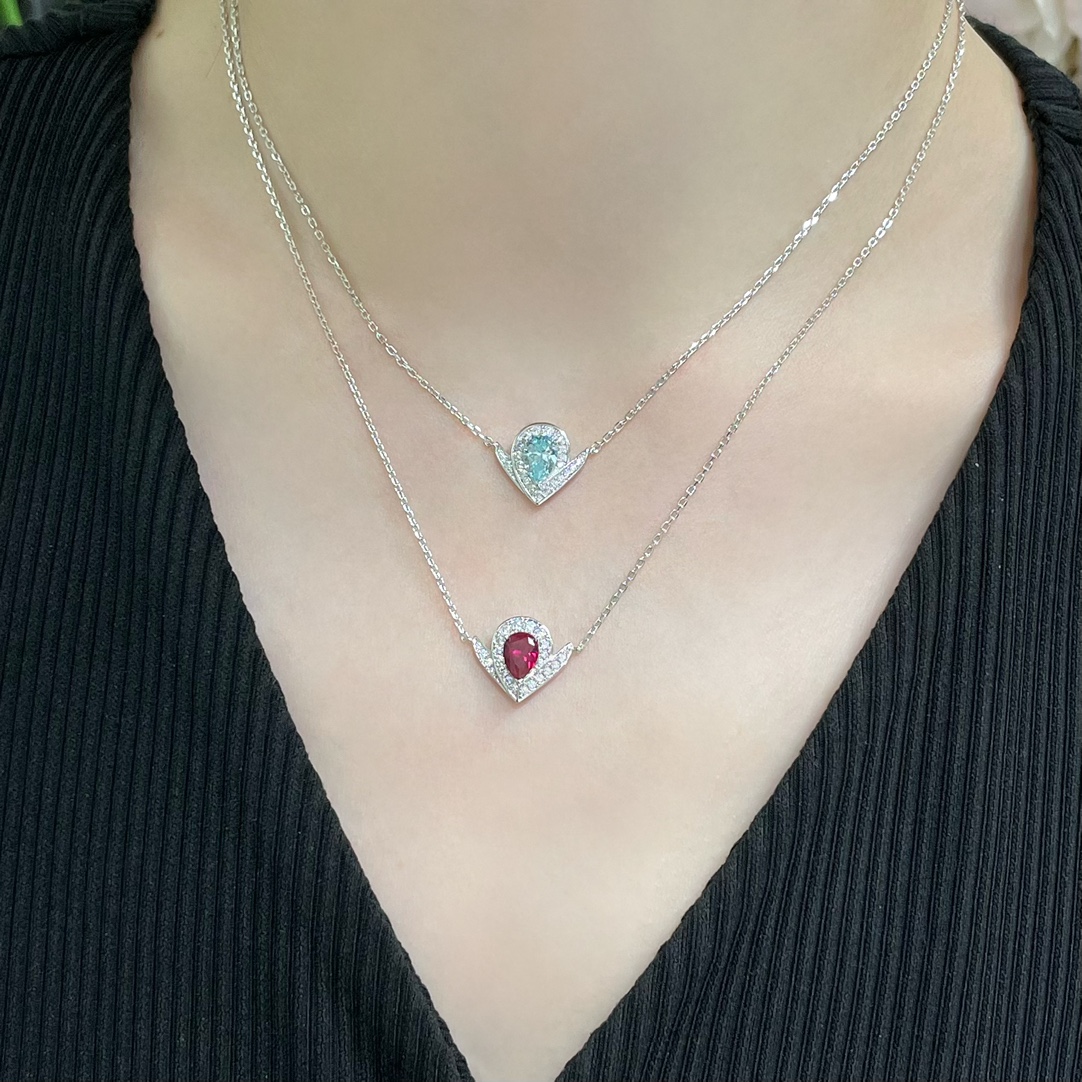 18k 하이엔드 미러급 쇼메 조세핀 아그레뜨 루벨라이트 목걸이 (구성품 풀박스)