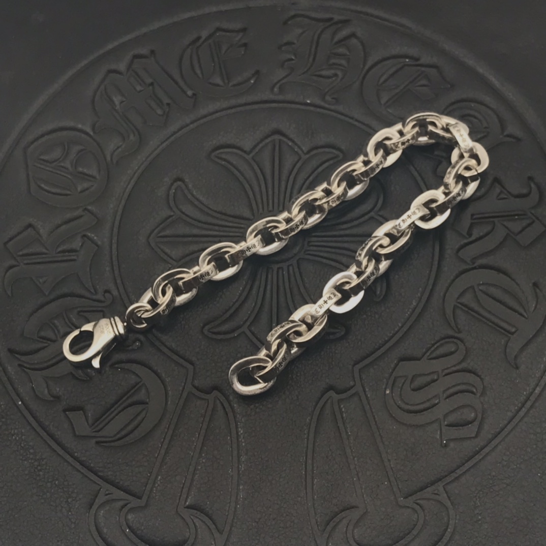 18K 하이엔드 미러급 크롬하츠 페이퍼 체인 팔찌 (구성품 풀박스)