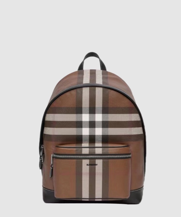 버버리 E-체크 캔버스 백팩 80365491