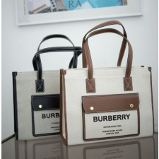 (국내배송) 버버리 프레야 캔버스 토트백