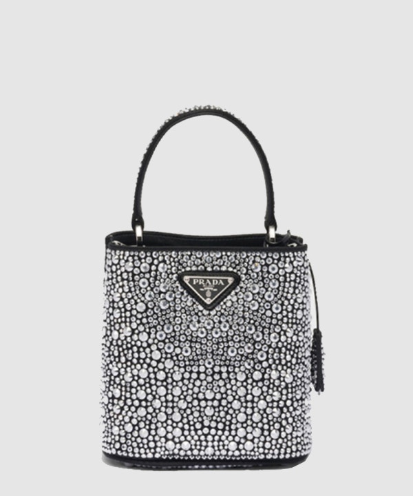 프라다 크리스탈 파니에 새틴백 1BA373