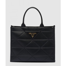 프라다 심볼 레더 라지 스티치 토트백 1BA377