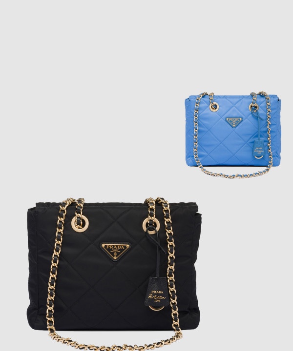 프라다 리나일론 리에디션 1995 퀄팅 체인 숄더백 1BG468