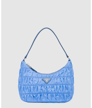 프라다 고프레 사피아노 트리밍 나일론 미니백