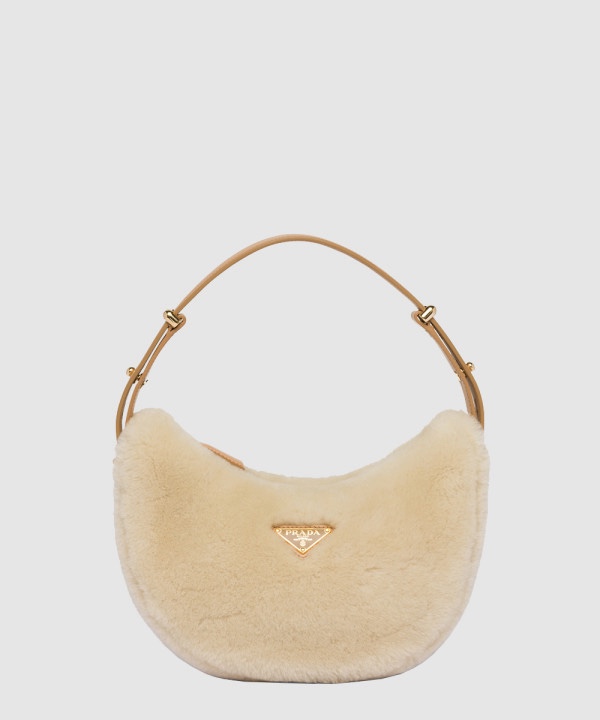 프라다 아르케 시어링 레더 숄더백 1BC194