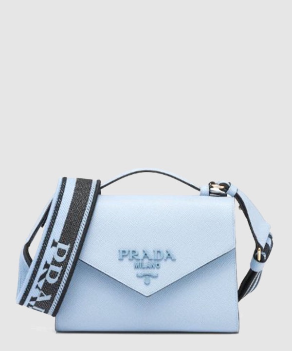 프라다 모노크롬 사피아노 숄더백 1BD317