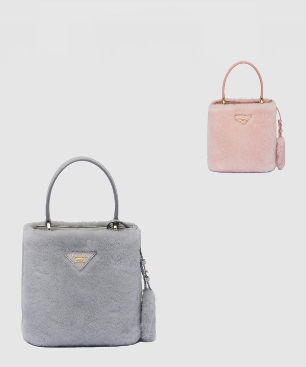 프라다 파니에 시어링 미니백 1BA373