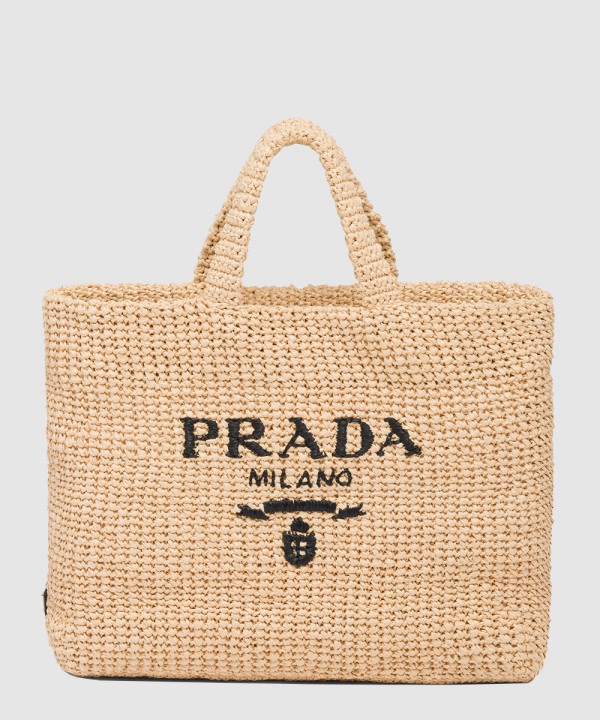 프라다 라피아 크로셰 토트백 1BG392