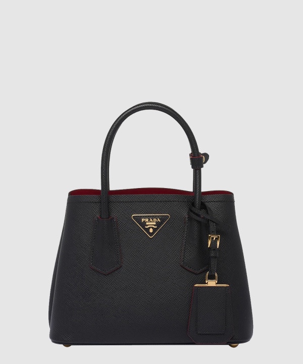 프라다 더블 미니 사피아노 레더 토트백 1BG443