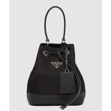 프라다 나일론 사피아노 레더 버킷백 1BE055