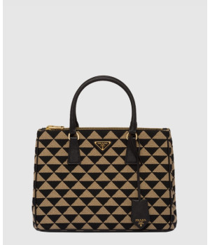 프라다 심볼 자수 갤러리아 가죽백 1BA274