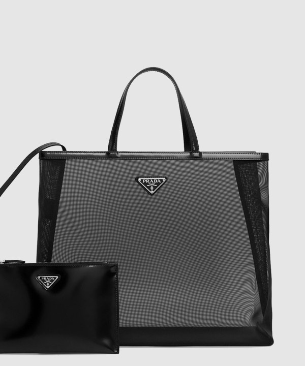 프라다 시퀸드 메쉬 토트백 1BG416