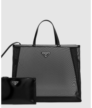 프라다 시퀸드 메쉬 토트백 1BG416