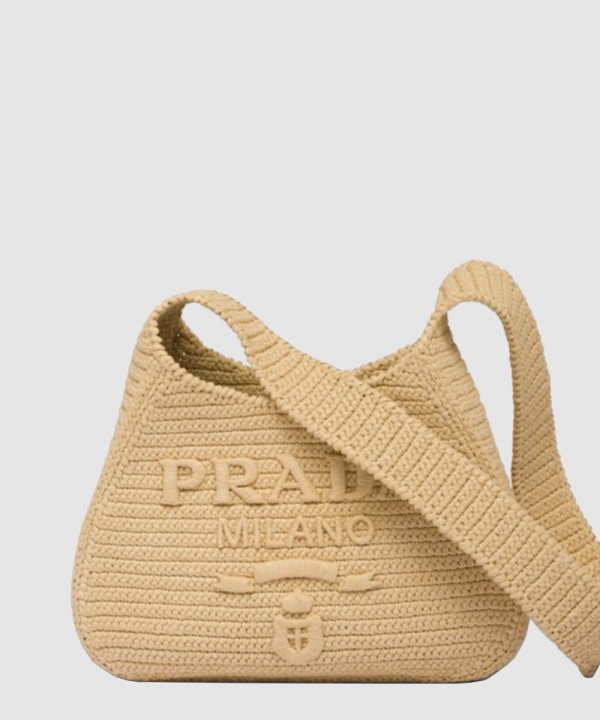 프라다 라피아 크로셰 호보백 1BC186