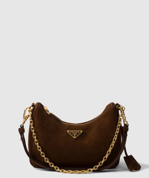 프라다 리에디션 스웨이드 호보백 1BC204