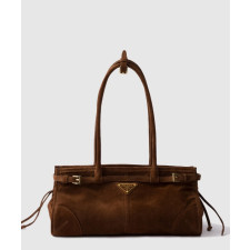 프라다 보니 미디엄 스웨이드 핸드백 1BA426