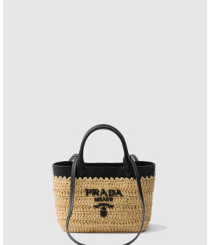 프라다 미니 크로셰 가죽 토트백 1BG501