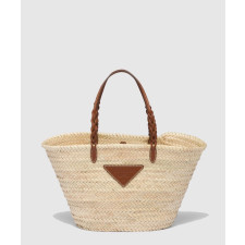 프라다 우븐 팜 레더 토트백 1BG314