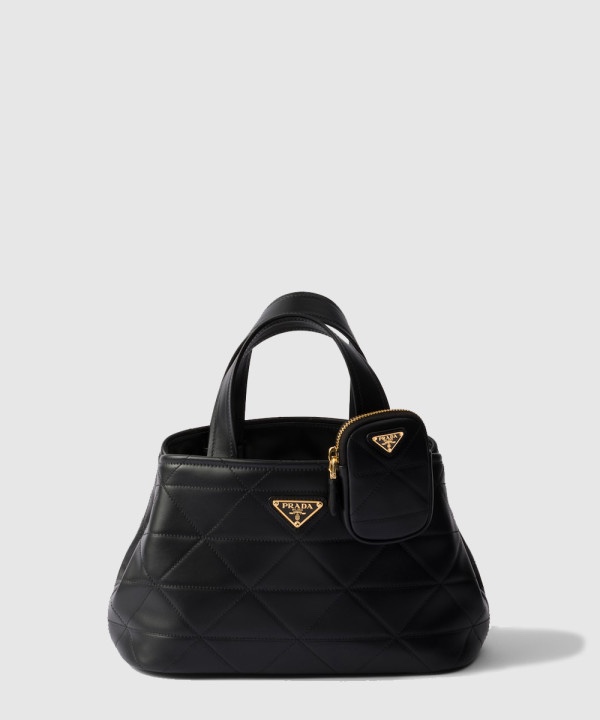 프라다 스몰 퀄팅 레더 토트백 1BG548