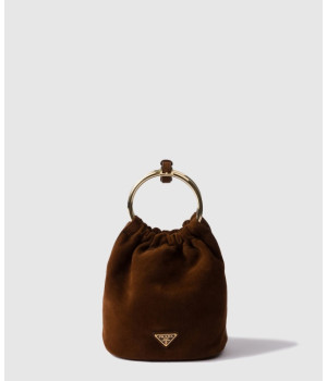 프라다 스웨이드 미니 버킷백 1BC227