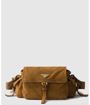 프라다 익스플로어 미디움 스웨이드 숄더백 1BD394