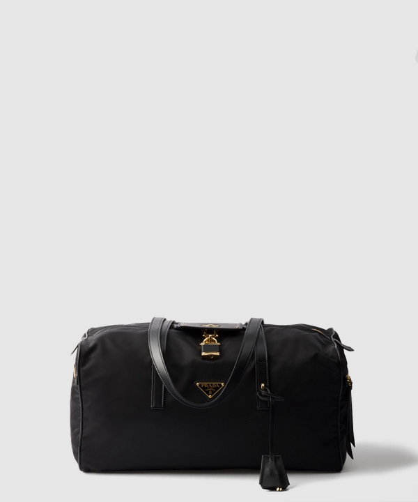 프라다 패드락 라지 리나일론 탑 핸들백 1BB135