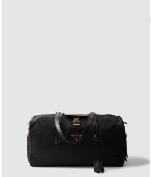 프라다 패드락 라지 리나일론 탑 핸들백 1BB135