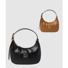 미우미우 로고 가죽 호보백 5BC161