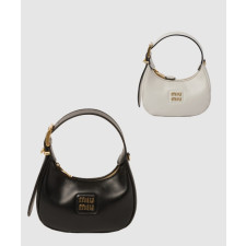 미우미우 가죽 로고 핸들 호보백 5BP084