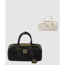 미우미우 아르카디 마테라쎄 미디움 탑핸들 토트백 5BB148