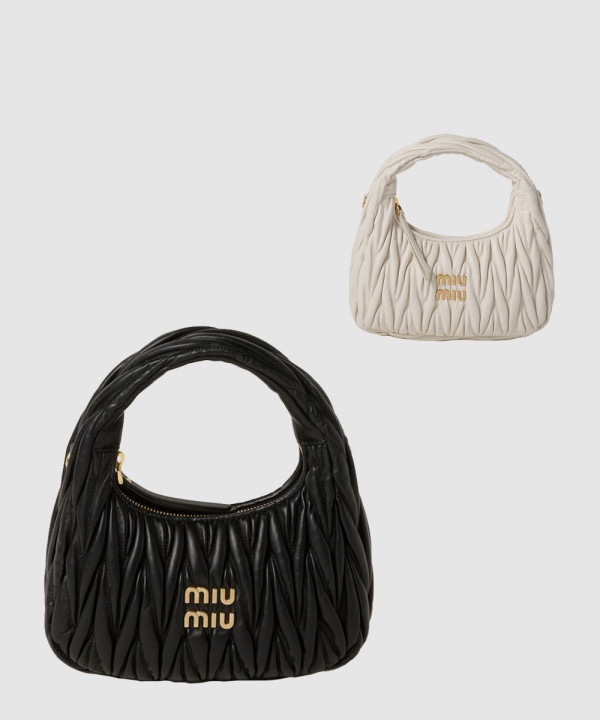 미우미우 완더 마테라쎄 여성 호보백 5BC125