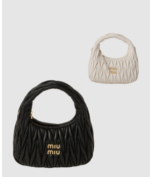 미우미우 완더 마테라쎄 여성 호보백 5BC125