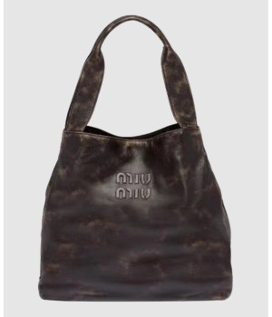 미우미우 레더 호보 숄더백 5BC119