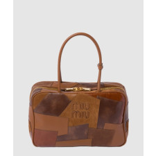 미우미우 패치워크 레더 보 토트백 5BB117