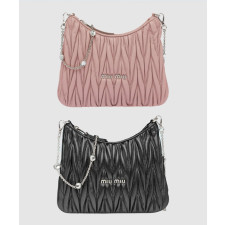 미우미우 마테라쎄 크리스탈 숄더백 5BH189