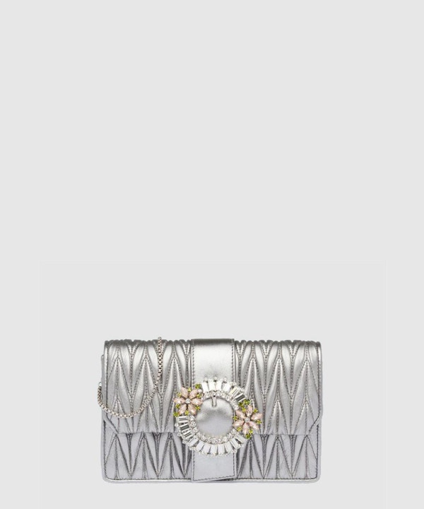 미우미우 마테라쎄 플라워 숄더백 5BH095