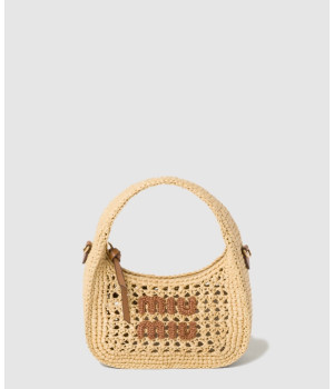 미우미우 완더 패브릭 라탄백 5BC125