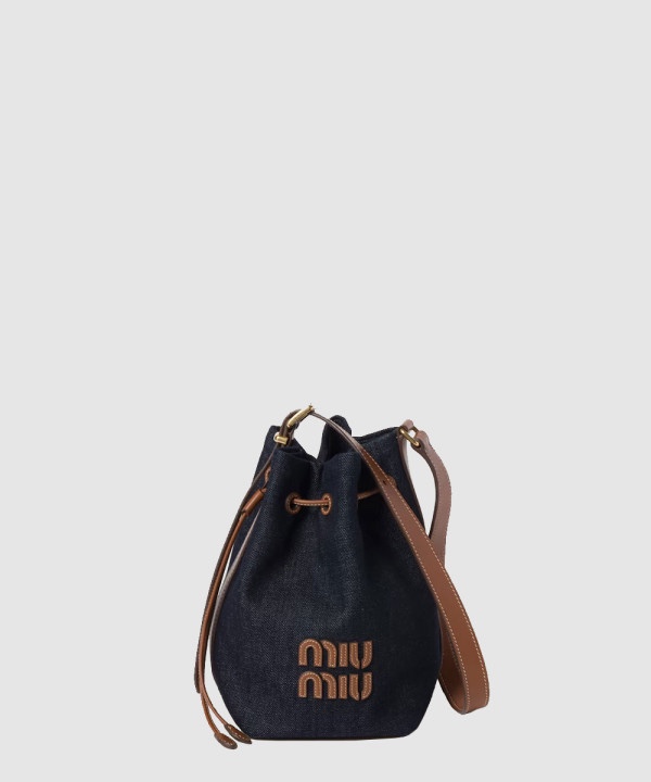 미우미우 데님 버킷백 5BE090