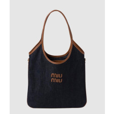 미우미우 아이비 데님 토트백 5BG231