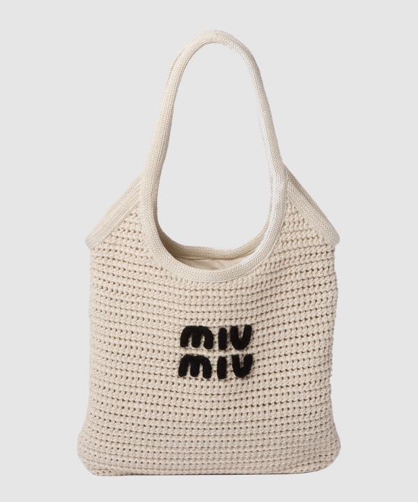 미우미우 아이비 위빙 토트백 5BG231