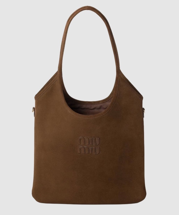 미우미우 아이비 스웨이드 토트백 5BG231