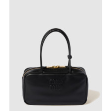 미우미우 보 가죽 탑 핸들백 5BB172