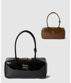 미우미우 나플락 페이던트 보 레더 토트백 5BB173