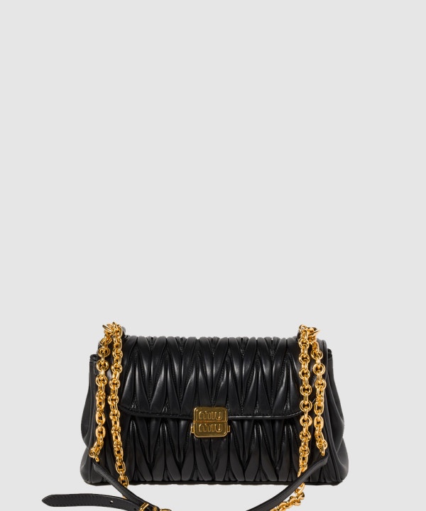 미우미우 마테라쎄 나파 레더 숄더백 5BD266