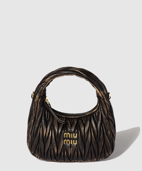 미우미우 완더 마테라쎄 나파 레더 호보백 5BC125