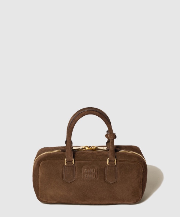 미우미우 아르카디 스웨이드 백 5BB148