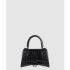 발렌시아가 아워글래스 스몰 크로커다일 탑 핸드백 593546