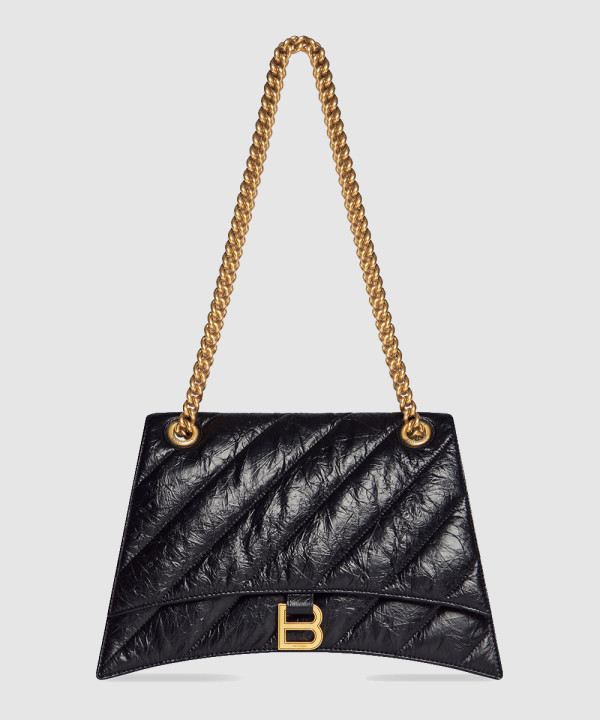 발렌시아가 크러쉬 퀄티드 미디움 체인백 716393