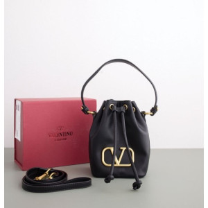 (국내배송) 발렌티노 브이로고 나파레더 미니 버킷백